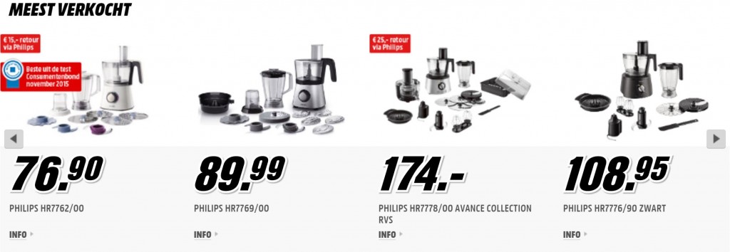 mediamarkt goedkope keukenmachines
