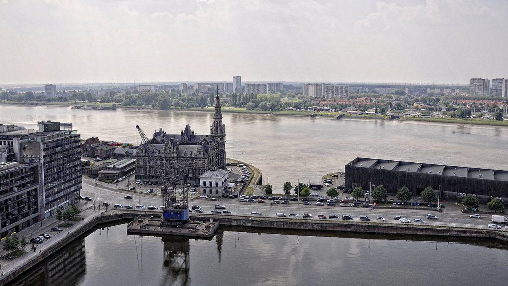 Uitzicht vanaf het MAS Antwerpen